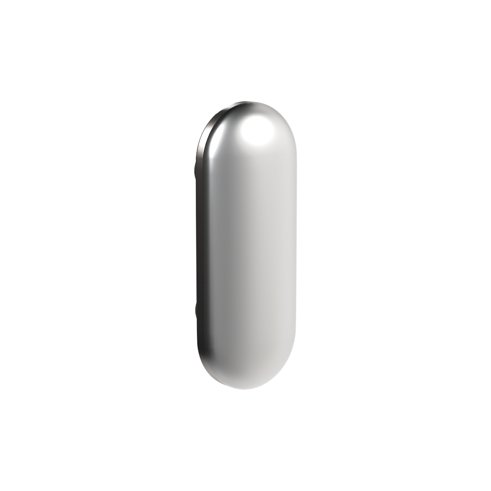 101 Concealed Fix Face Plates (Each) ? to suit 101C Bumper and 301 Staple in Satin Chrome