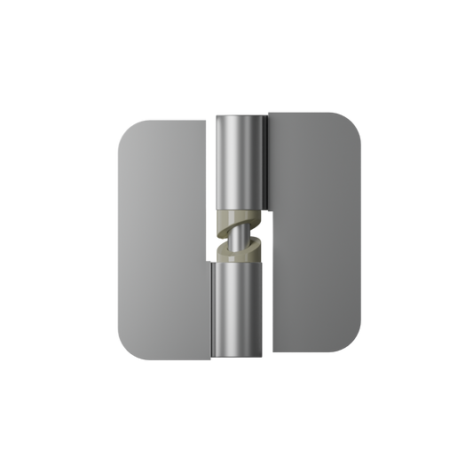 106C Gravity Hinge Screw Fix (Each) ? Concealed - With Screw Fixings in Satin Chrome