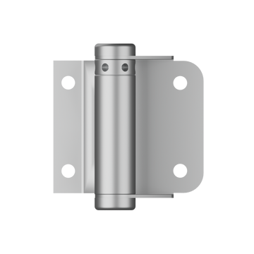109 Spring Hinge (Each) ? With Bolt Through Fixings in Satin Chrome