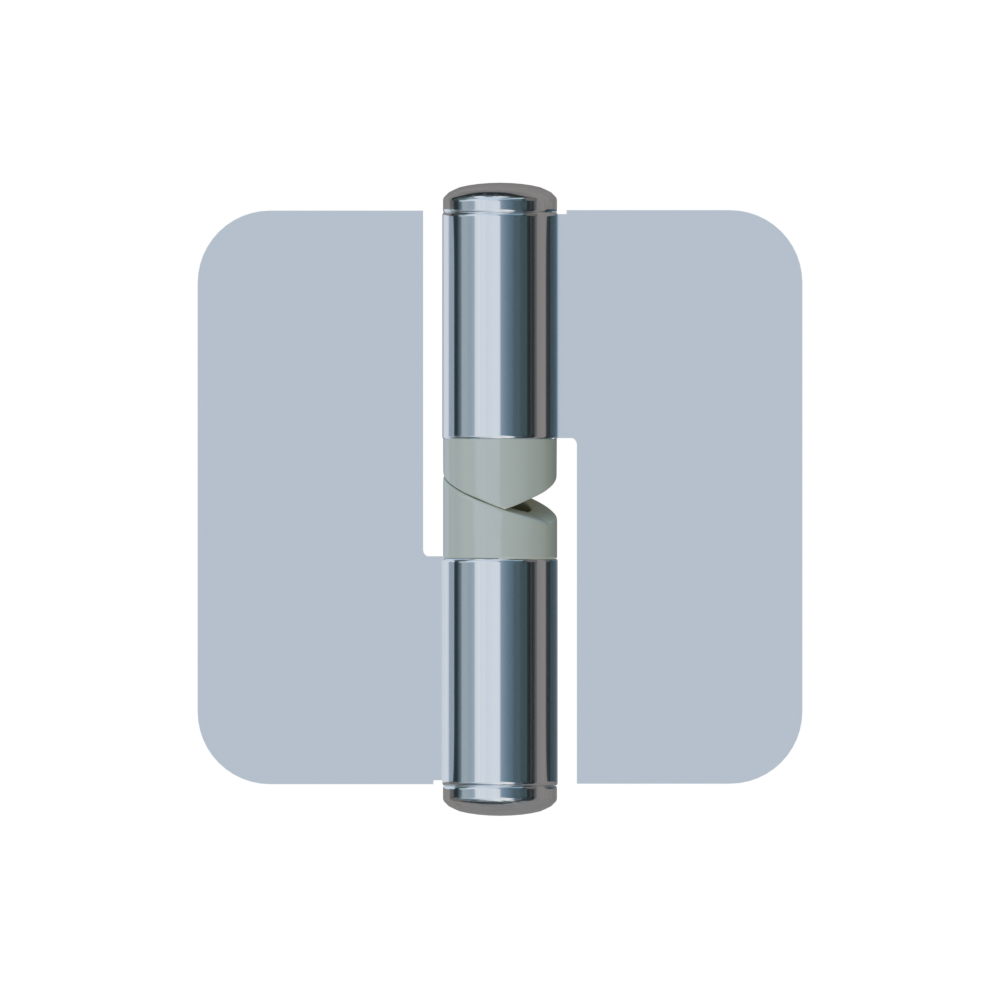 207C Gravity Hinge (Each) ? With Screw Fixings in Satin Stainless