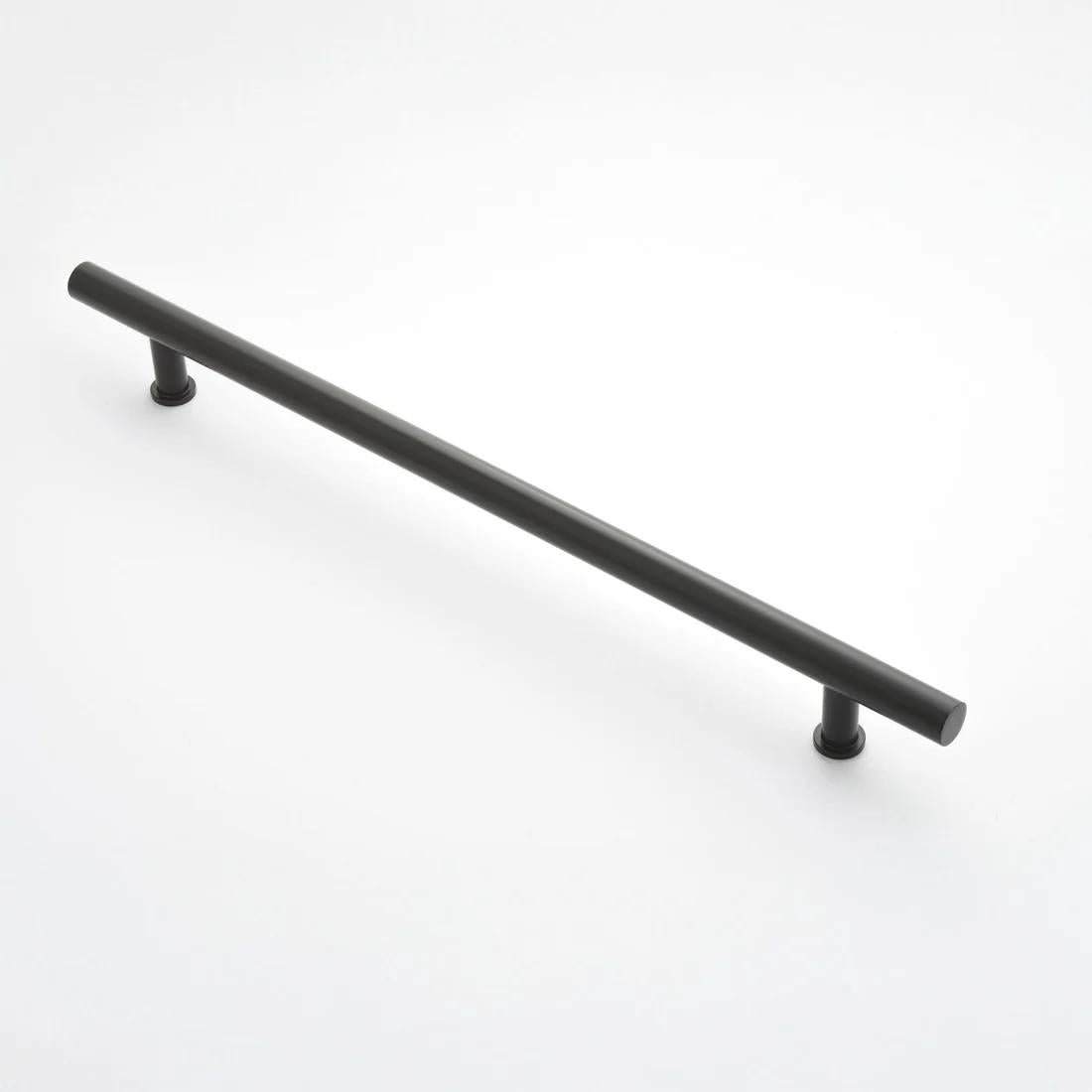 Strand 450mm Door Pull - Rear Fix - Matt Black in Matt Black