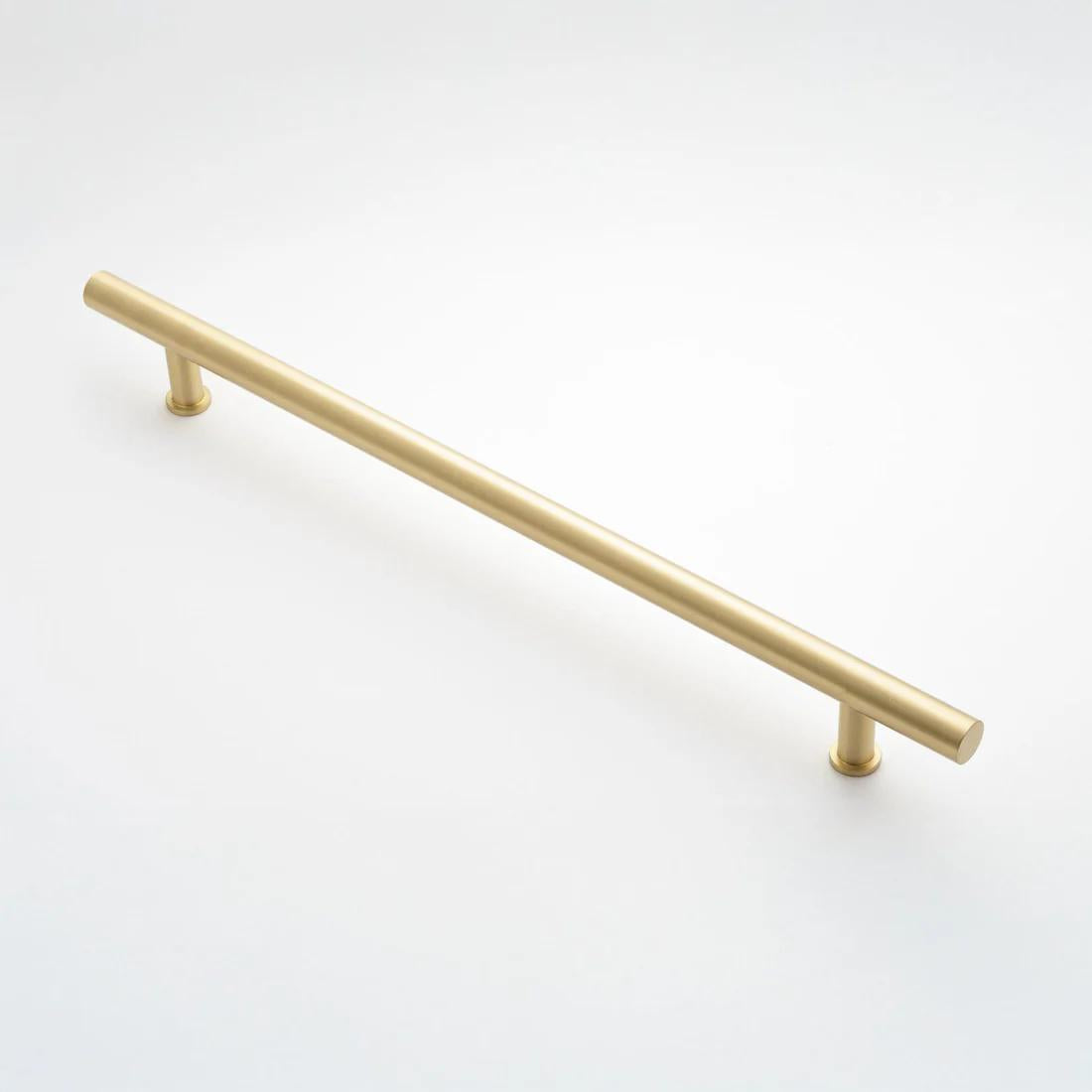 Strand 450mm Door Pull - Rear Fix - Satin Brass in Satin Brass