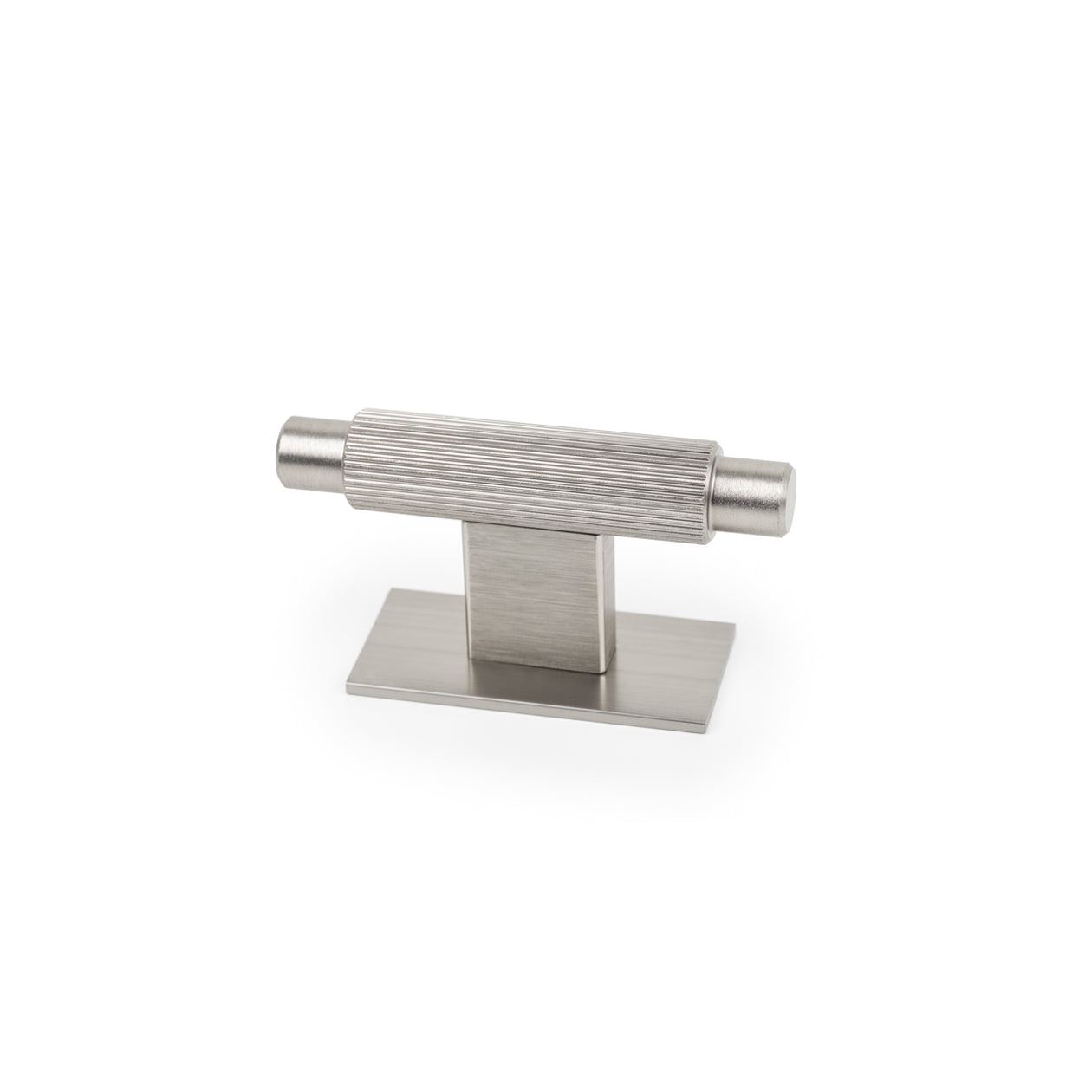 ARPA T KNOB AND BACKPLATE 70MM DULL BRUSHED NICKEL in Dull Brushed Nickel