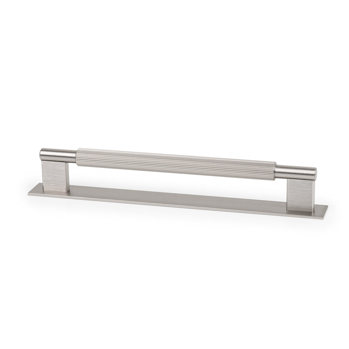 ARPA D HANDLE AND BACKPLATE 192MM DULL BRUSHED NICKEL in Dull Brushed Nickel