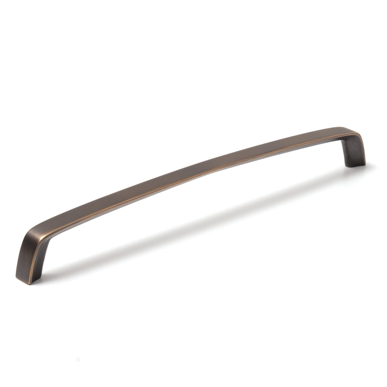 Momo ACUTO D cabinet pull handle in brushed metal finish, sleek and modern hardware for kitchen or furniture drawers.