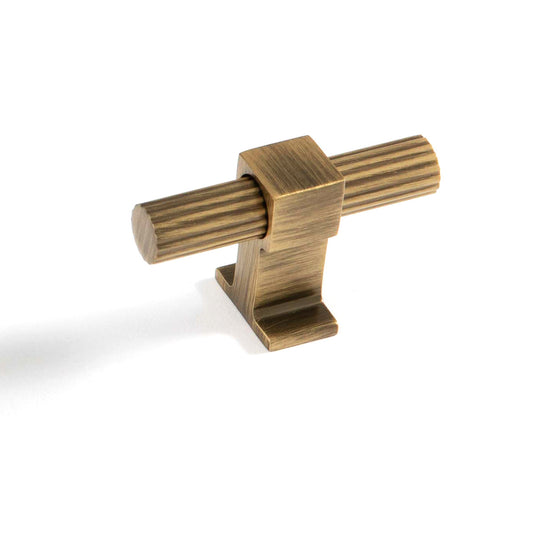 AMBROSE T KNOB 60MM ANTIQUE BRONZE MATT in