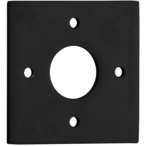 Adaptor Plate (Pair) Square Rose Matt Black H60xW60mm in Matt Black