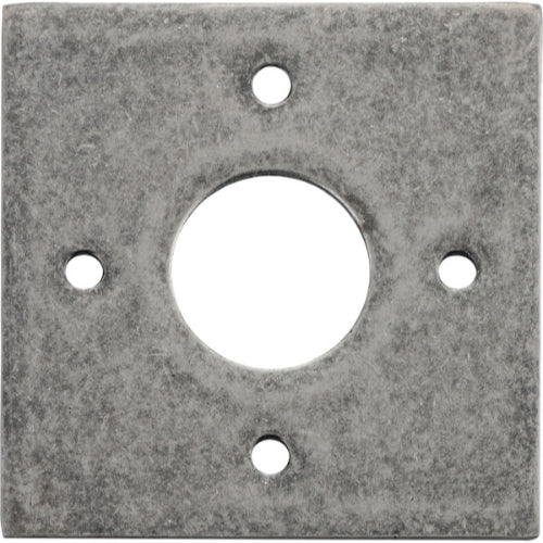 Adaptor Plate (Pair) Square Rose Distressed Nickel H60xW60mm in Distressed Nickel