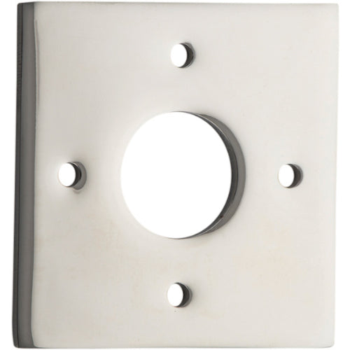 Adaptor Plate (Pair) Square Rose Polished Nickel H60xW60mm in Polished Nickel