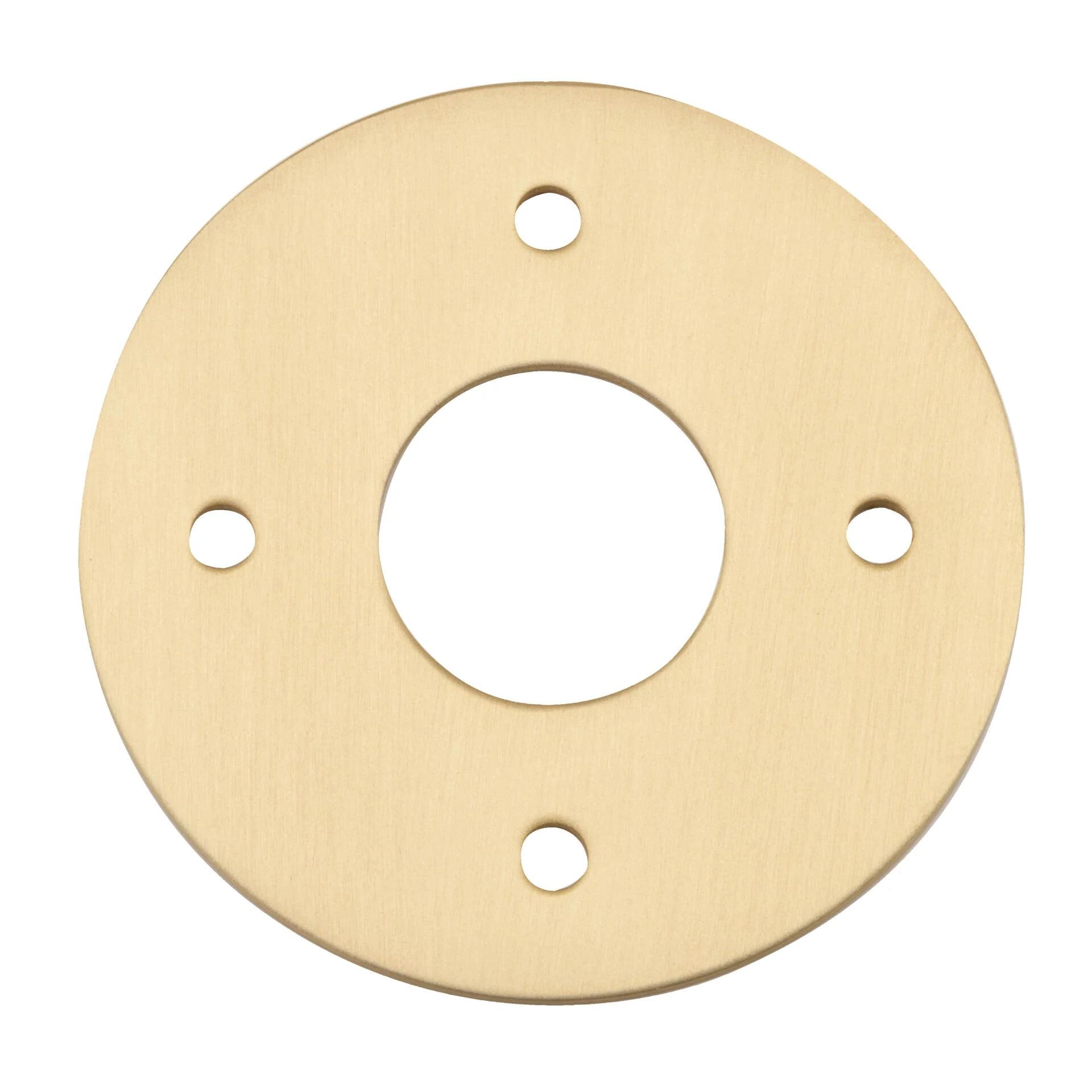 Adaptor Plate (Pair) Rose Round Brushed Gold PVD OD60xP2mm ID22mm CTC41.5mm in Brushed Gold PVD