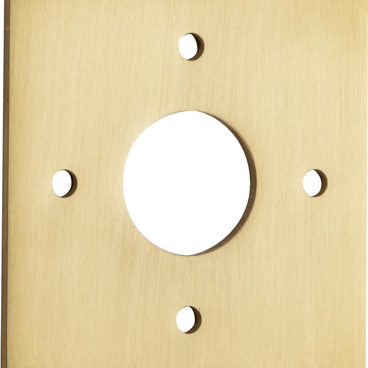 Adaptor Plate (Pair) Rose Square Brushed Gold PVD H60xW60xP2mm ID22mm CTC41.5mm in Brushed Gold PVD