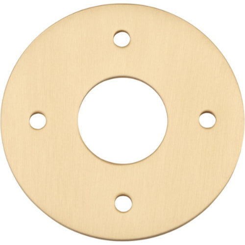 Adaptor Plate (Pair) Round Rose Brushed Brass D60mm in Brushed Brass