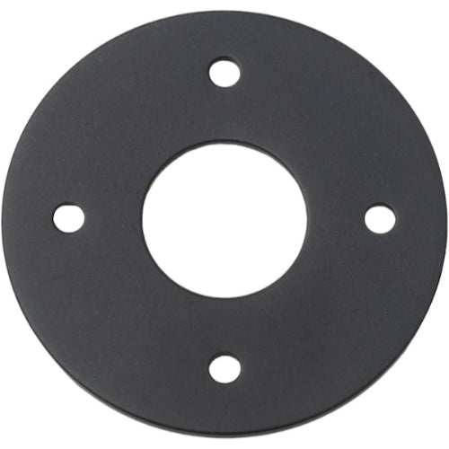 Adaptor Plate Pair Round Rose Matt Black D60mm in Matt Black