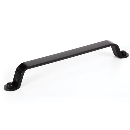 BUTTON D HANDLE 160MM MATT BLACK in Matt Black