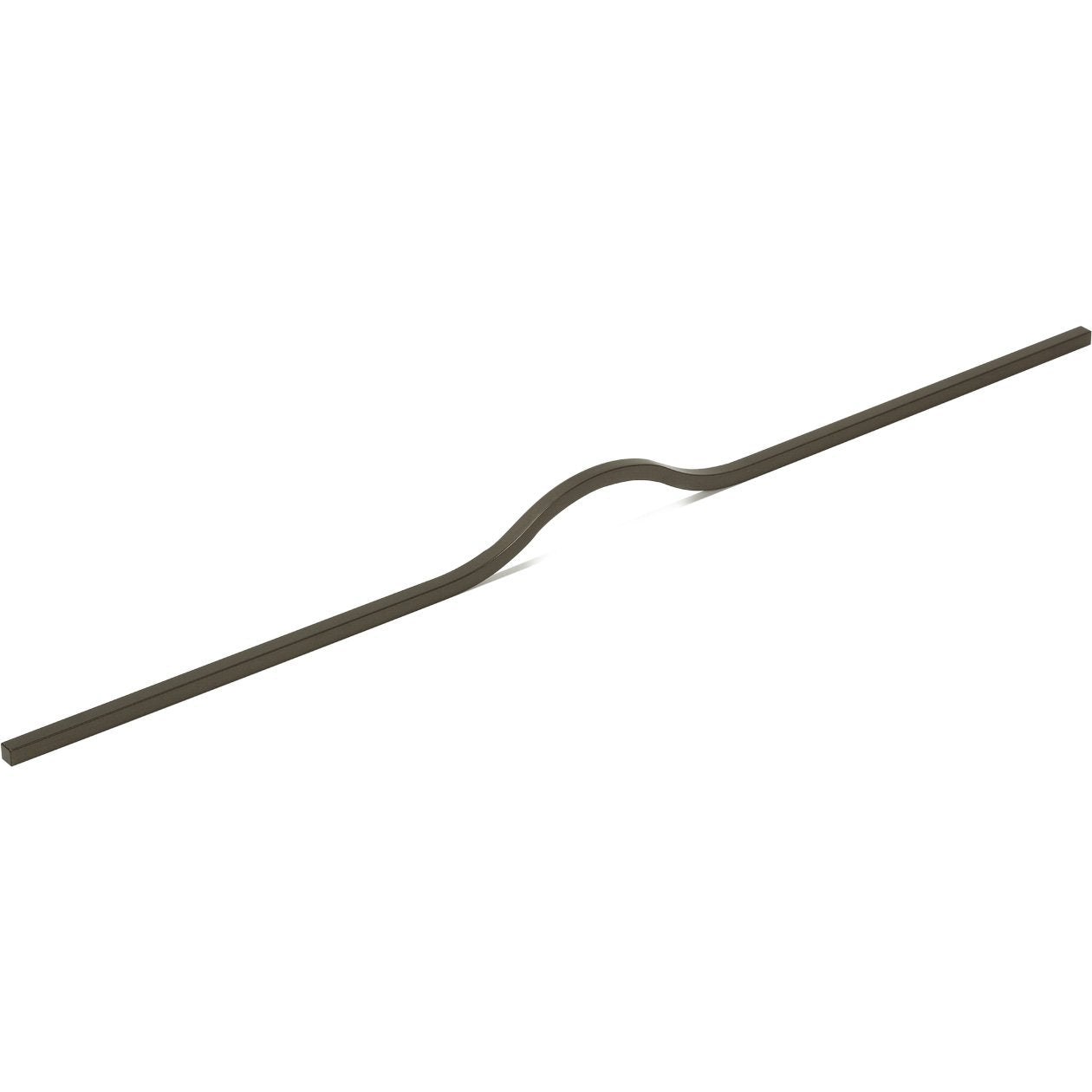 Momo BRAVE Bow Cabinet Pull Handles in matte gray finish, featuring sleek, modern design for kitchen or furniture drawers.