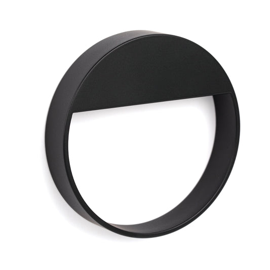 BAU CIRCULAR HANDLE 90MM MATT BLACK in Matt Black