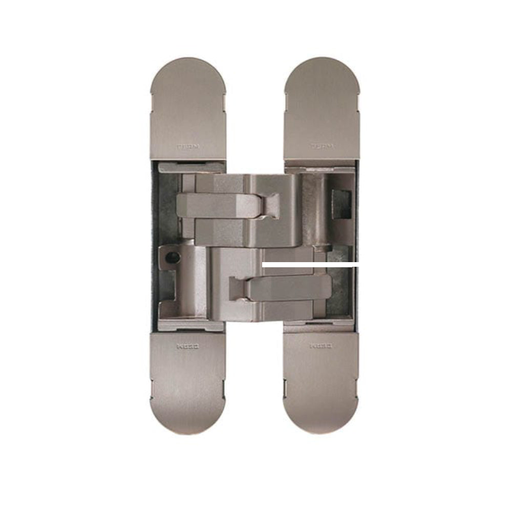 150kg Fully Concealed 3D Hinge: NICKEL in Nickel