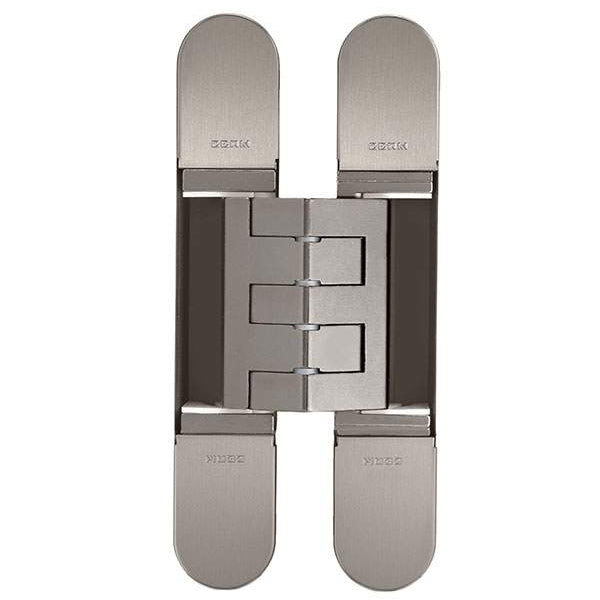 175Kg Fully Concealed 3D Hinge – Satin Nickel in Satin Nickel