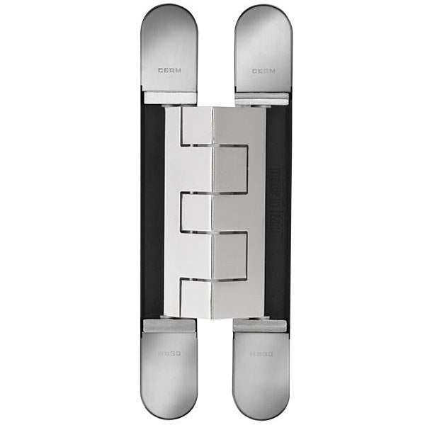 230Kg Fully Concealed 3D Hinge – Satin Nickel in Satin Nickel