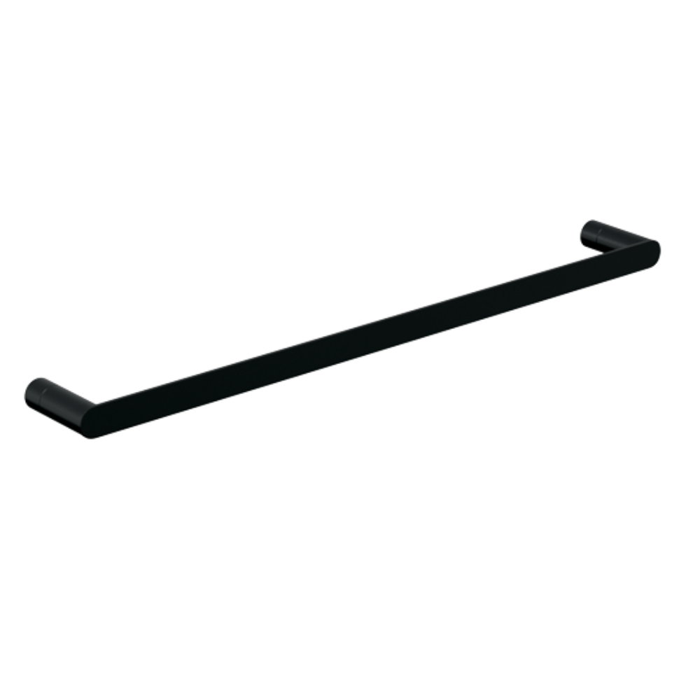 Parker: Single Towel Rail, 600mm Designer Black in Designer Black