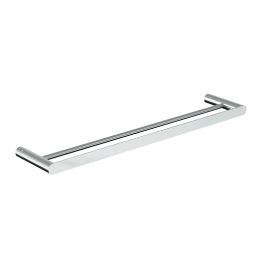 Parker: Double Towel Rail 600mm Polished Stainless Steel in Polished Stainless Steel