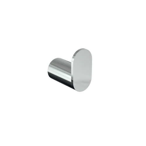Parker: Robe Hook Polished Stainless Steel in Polished Stainless Steel