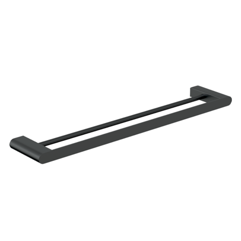 Serenity: Double Towel Rail 600mm Graphite in Graphite