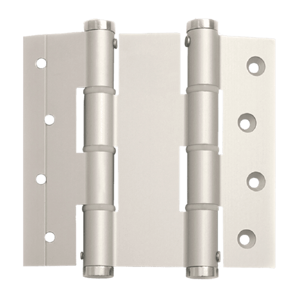 Justor DA120 Spring Hinge: Sil in Silver Anodised