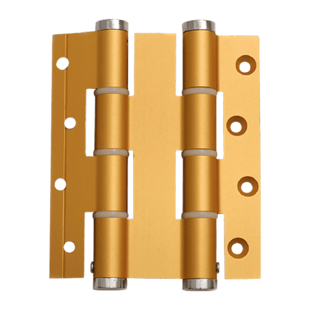 Justor DA120E Spring Hinge: Anodized Gold in Gold Anodised