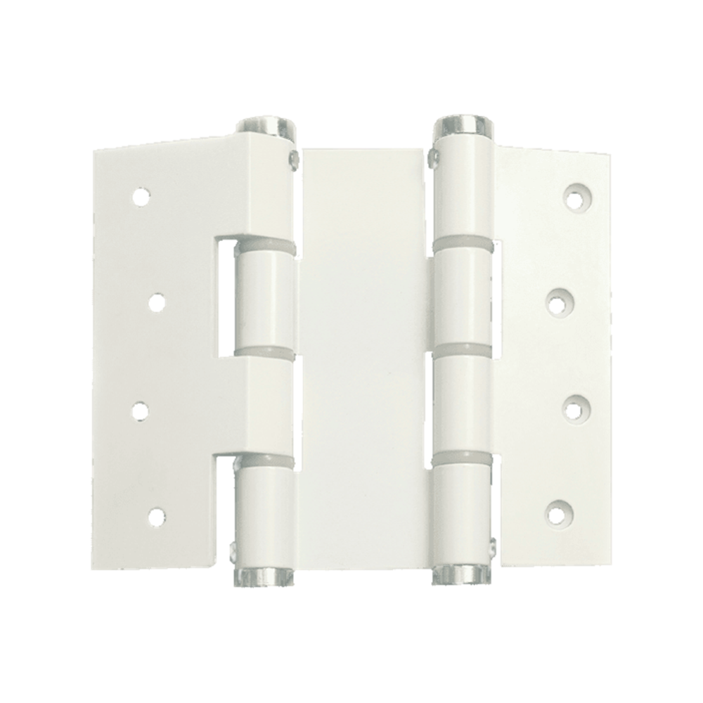 Justor DAW120 Wall Mnt Spring Hinge: White in White Powder Coat