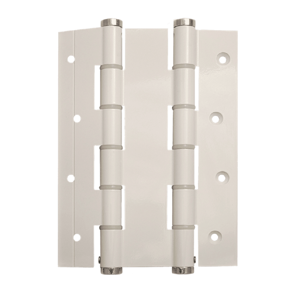 Justor DA180 Spring Hinge: WHT in White Powder Coat