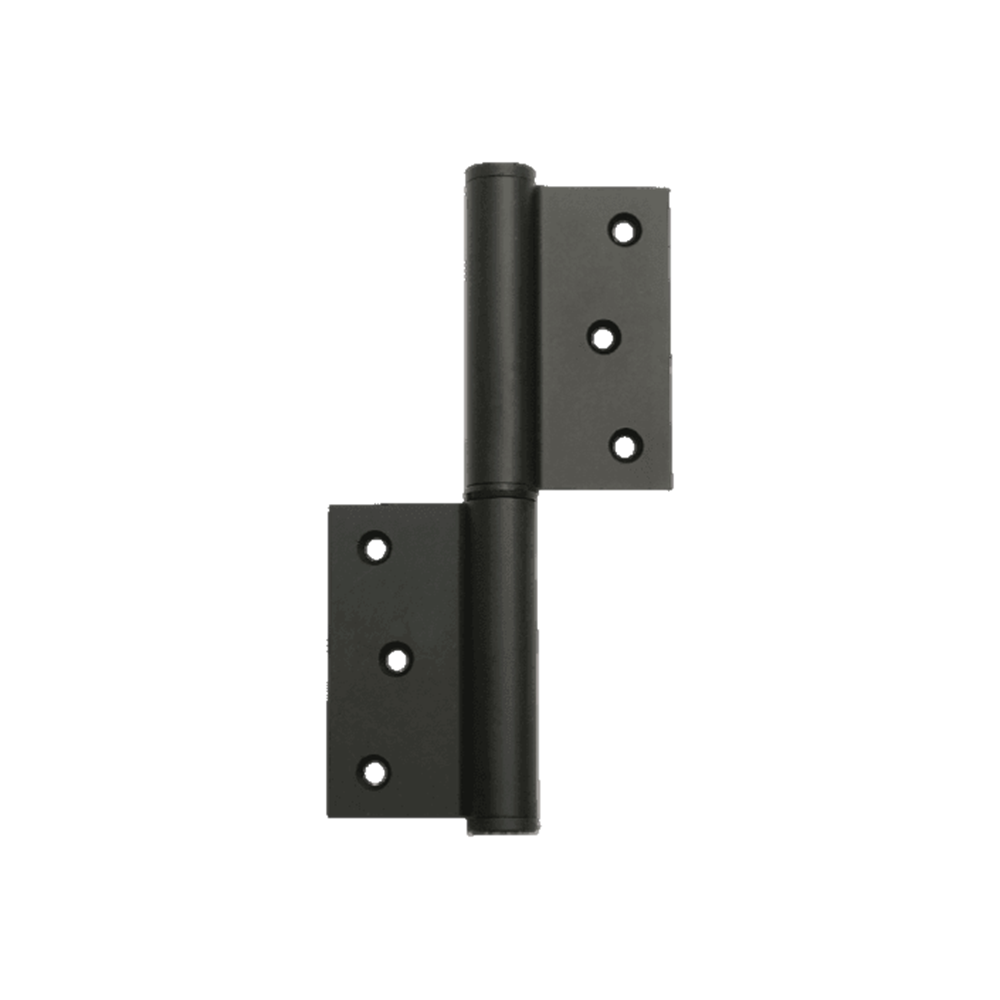 Justor MZ Spring Hinge: BLACK in Black Anodised