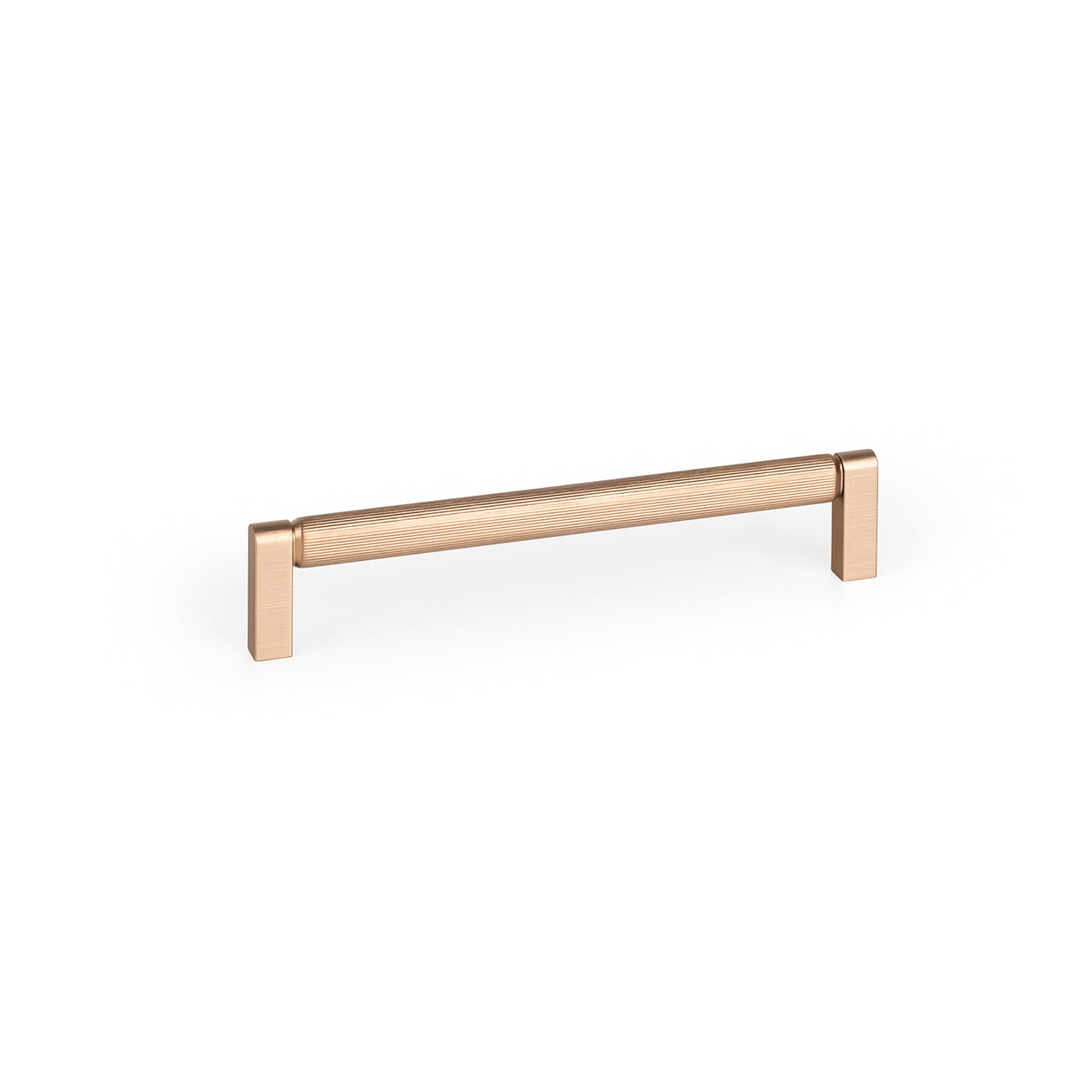 Momo Brooklyn D cabinet pull handle with a sleek design, featuring a brushed bronze finish and modern D-shaped grip.
