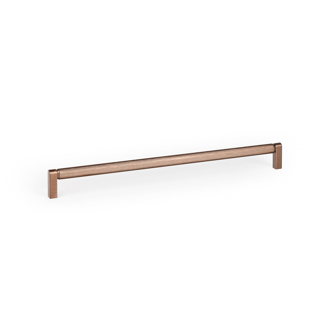 Momo Brooklyn D Cabinet Pull Handle in bronze finish, featuring a sleek, modern design for kitchen or furniture cabinets.
