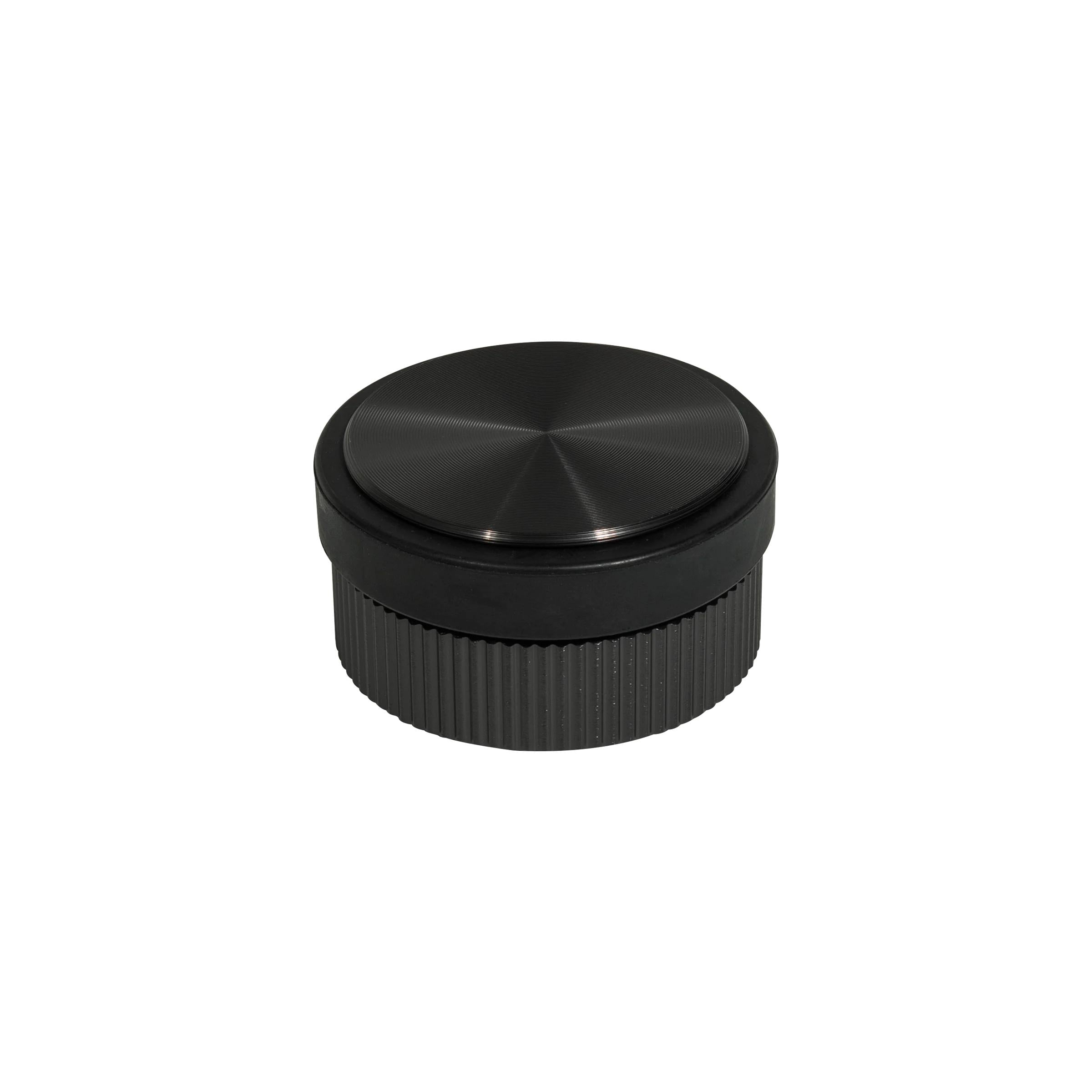 MOMO HANDLES BROOKLYN DOOR STOP 62MM BRUSHED BLACK in Brushed Black