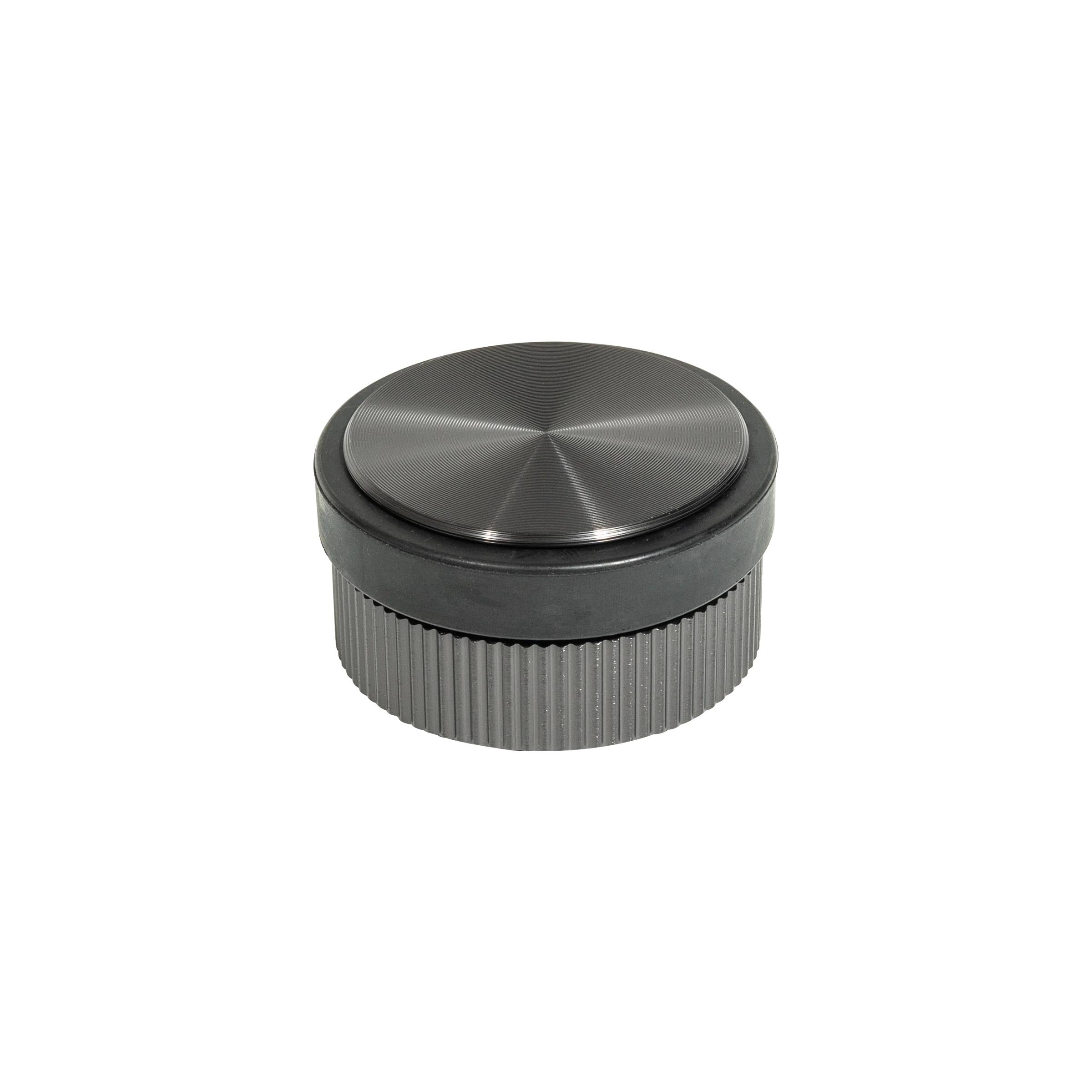 MOMO HANDLES BROOKLYN DOOR STOP 62MM TITANIUM BLACK in Black Titanium