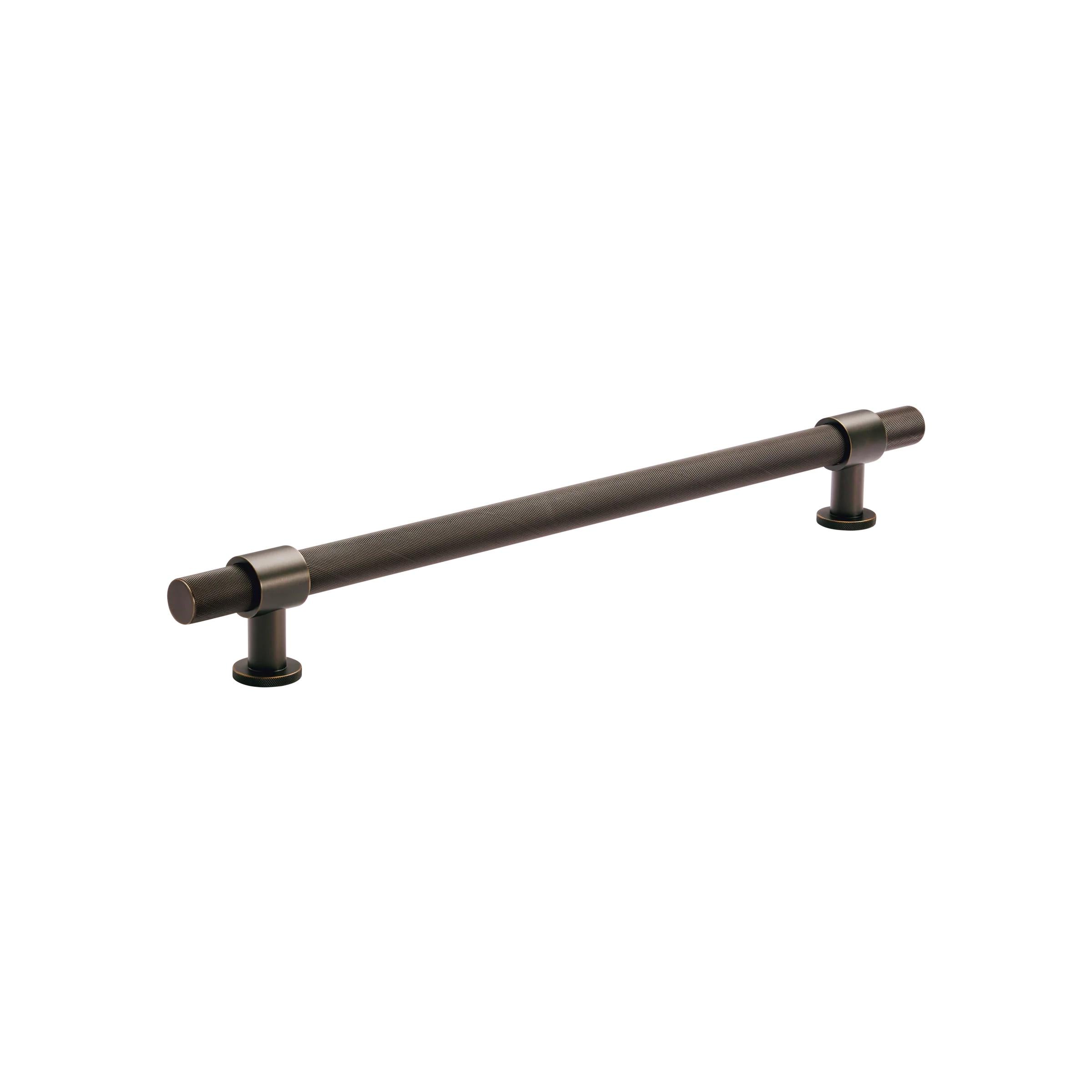 MOMO BELGRAVIA KNURLED 416MM SOLID BRASS APPLIANCE PULL DARK BRONZE in Dark Bronze