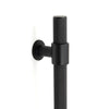 MOMO BELGRAVIA KNURLED 800MM SOLID BRASS BAR PULL MATT BLACK in Matt Black