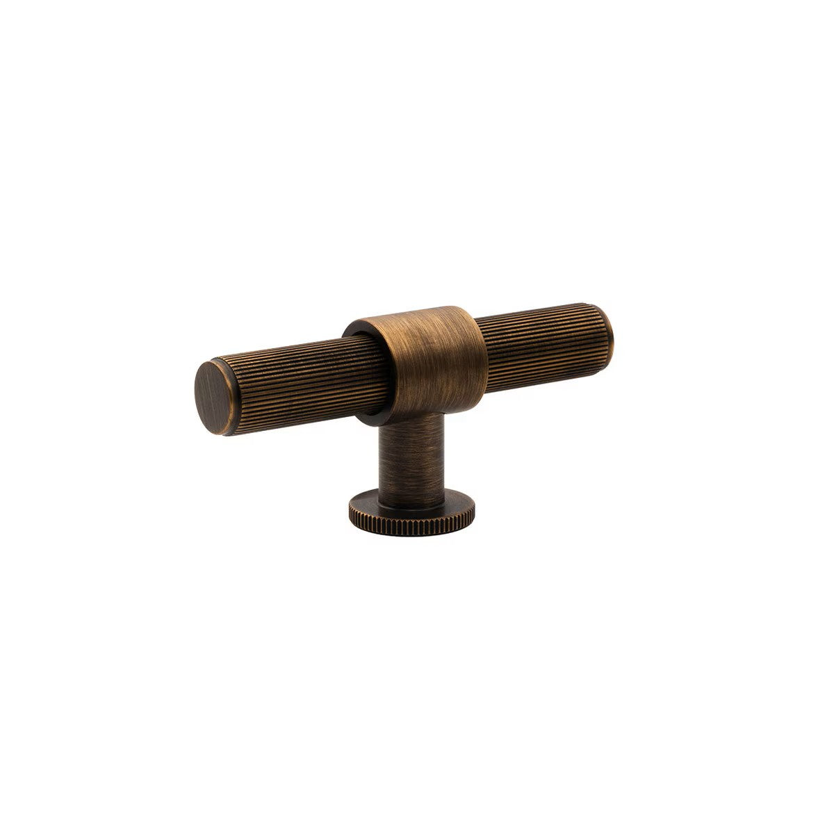 MOMO BELGRAVIA LINED 82MM SOLID BRASS T KNOB BRONZE in Bronze