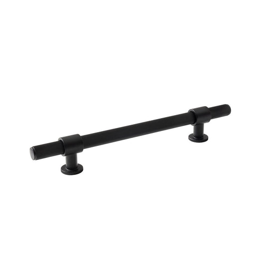 MOMO BELGRAVIA LINED 160MM SOLID BRASS BAR PULL MATT BLACK in Matt Black