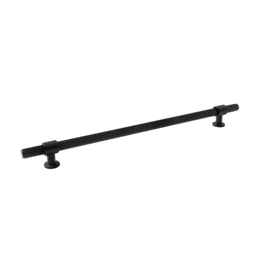 MOMO BELGRAVIA LINED 320MM SOLID BRASS BAR PULL MATT BLACK in Matt Black