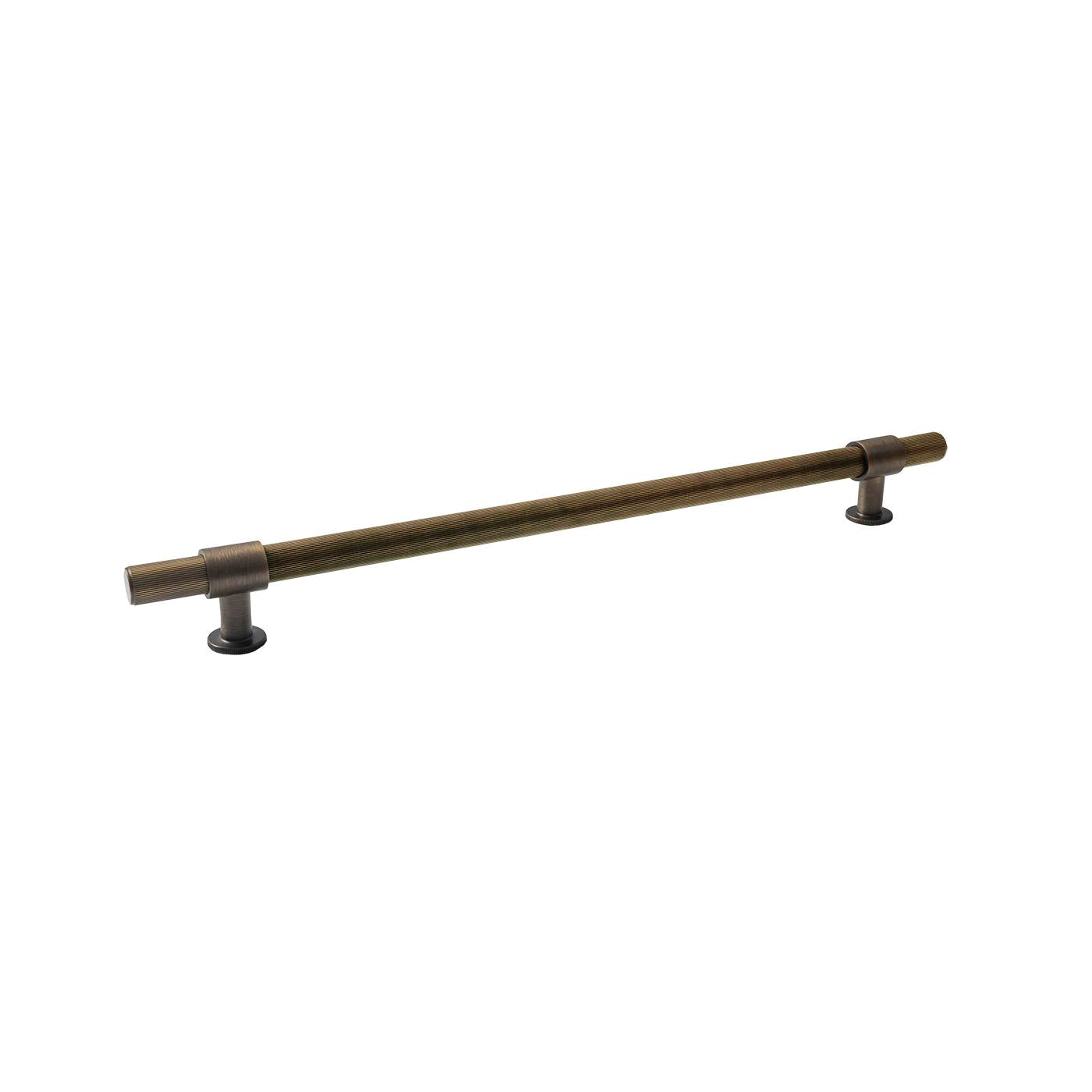 MOMO BELGRAVIA LINED DOOR PULL WITH BACK TO BACK FIXING 416MM BRONZE in Bronze
