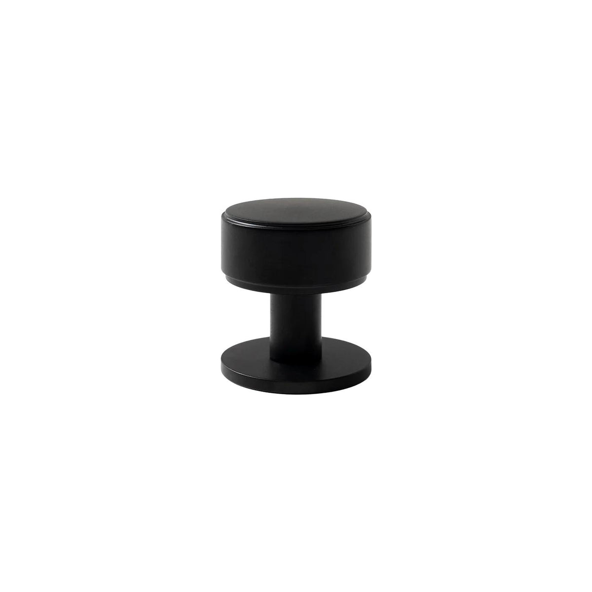 MOMO BELGRAVIA PLAIN 35MM SOLID BRASS ROUND KNOB MATT BLACK in Matt Black