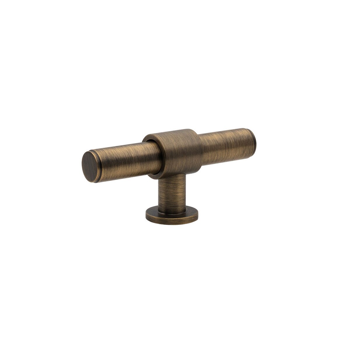 MOMO BELGRAVIA PLAIN 82MM SOLID BRASS T KNOB DARK BRUSHED BRASS in Dark Brushed Brass