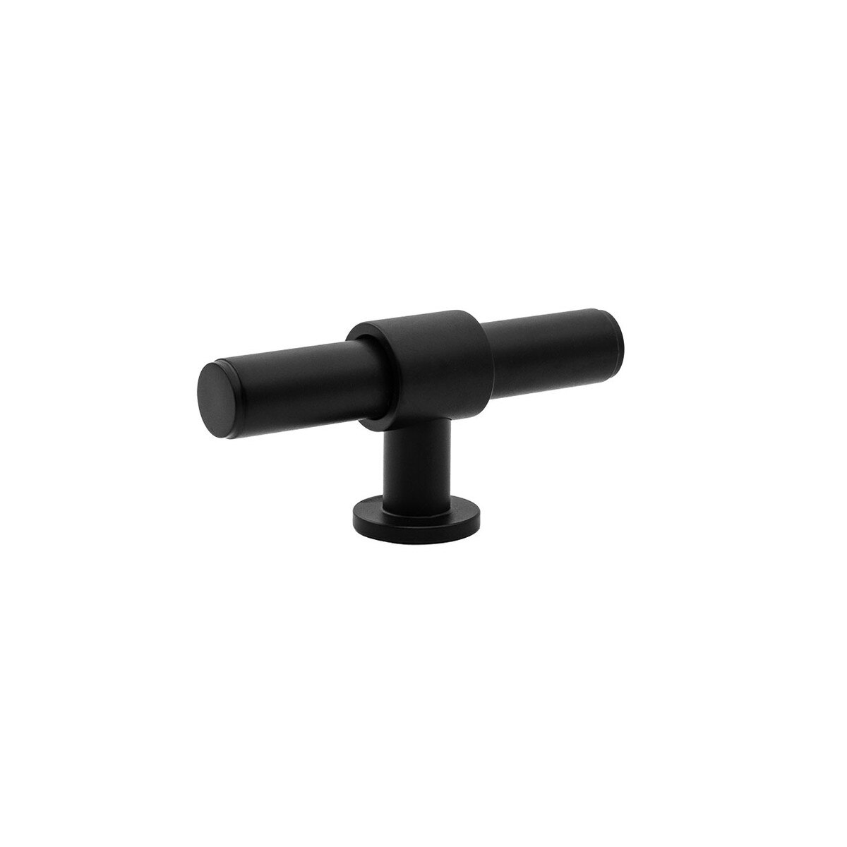 MOMO BELGRAVIA PLAIN 82MM SOLID BRASS T KNOB MATT BLACK in Matt Black