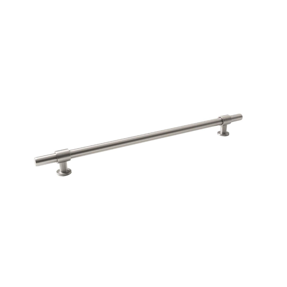 Momo BELGRAVIA plain cabinet pull handle in dark bronze finish, sleek and modern hardware for kitchen or bathroom cabinets.