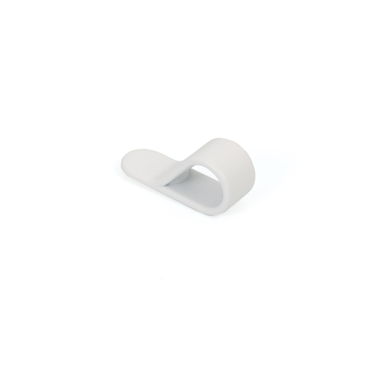 Black Momo BELT Loop Knob with white logo, designed for car interior accessories, mounted on a sleek surface.