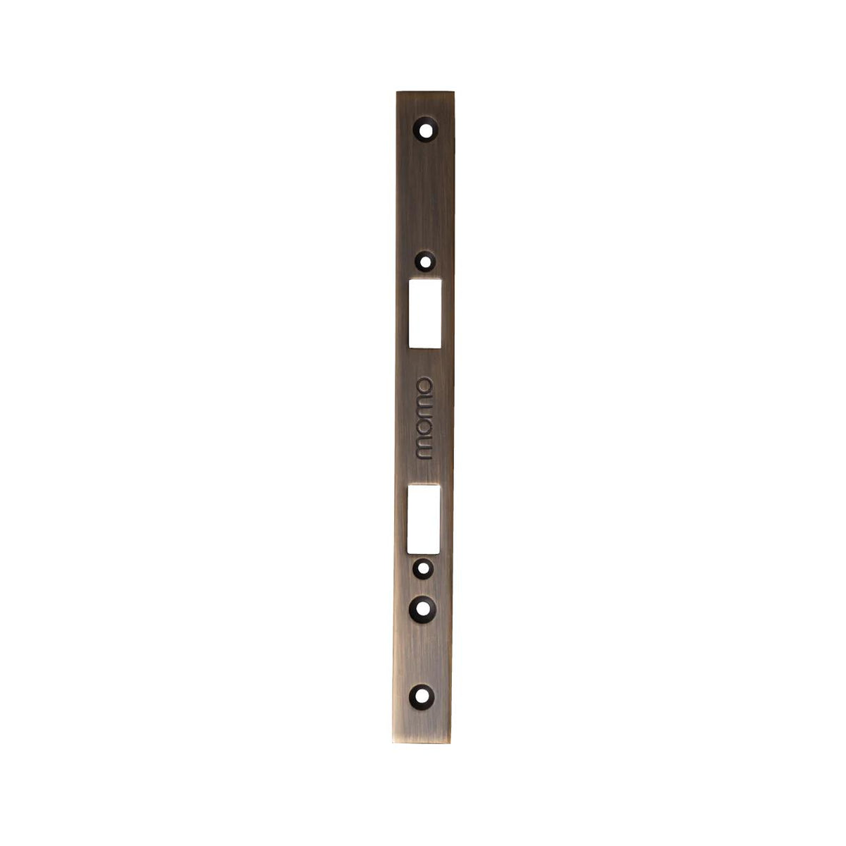 MOMO MORTICE LOCK FOREND PLATE FOR USE WITH EURO CYLINDER BRONZE in Bronze