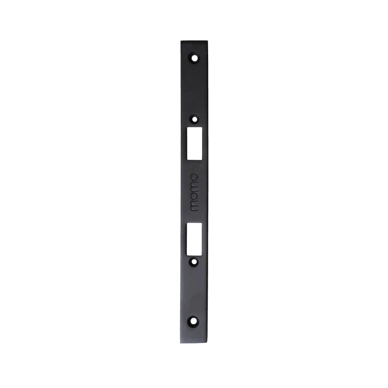 MOMO MORTICE LOCK FOREND PLATE FOR USE WITH EURO CYLINDER MATT BLACK in Matt Black