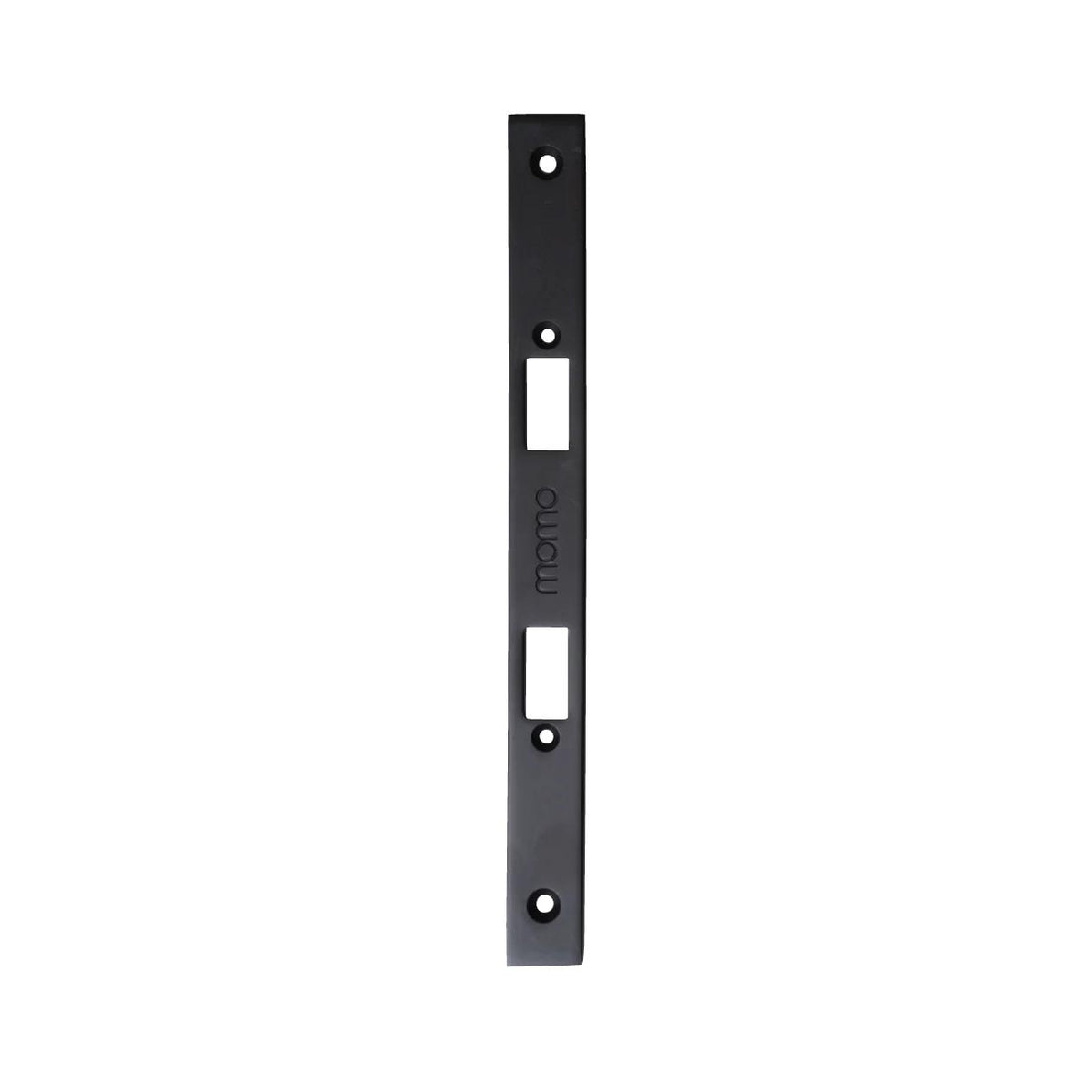 MOMO MORTICE LOCK FOREND PLATE FOR USE WITH EURO CYLINDER MATT BLACK in Matt Black